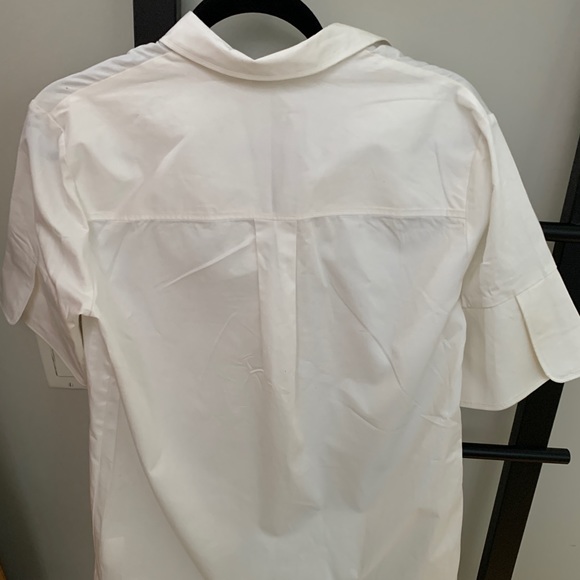 Club Monaco oversized white shirt dress - size 4 - Picture 3 of 4